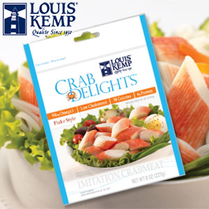 Calories in Louis Kemp Imitation Crabmeat and Nutrition Facts