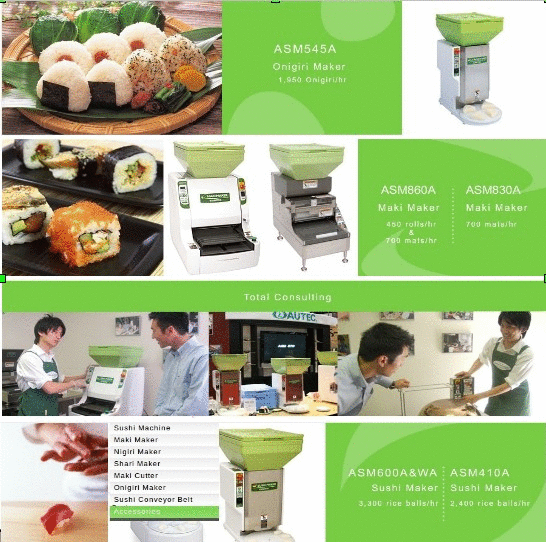 AUTEC Sushi Robots - Nigiri Sushi Maker ASM410A 